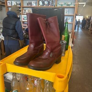 Women’s Frye red engineer boots size 9